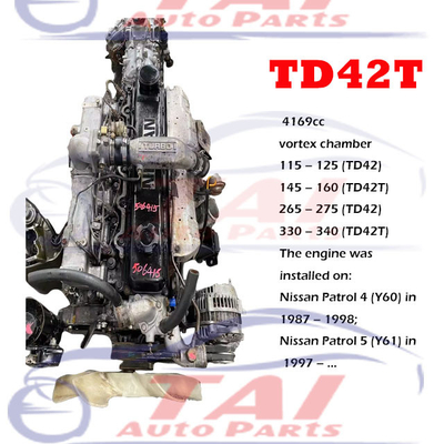 Japanische Gebrauchtwagen-Motormontage QD32 TD42 ZD30 Dieselmotor für Nissan