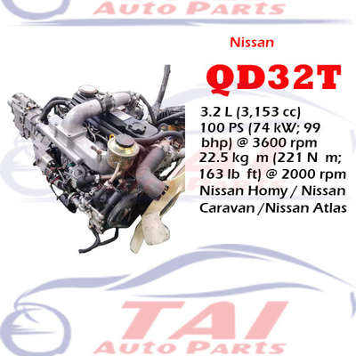 Japanische QD32 Turbo Nissan Motor Teile Dieselmotor mit Getriebe für Nissan Cabstar