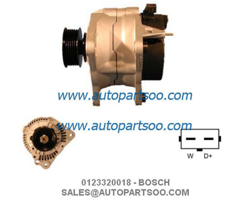 Guter Preis 0123320018 0986040330 – BOSCH Lichtmaschine 12V 90A Alternadores online