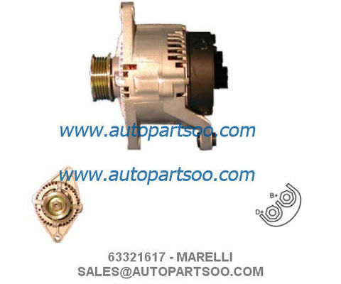Guter Preis 63321361 63321617 - MARELLI Lichtmaschine 12V 75A Alternadores online
