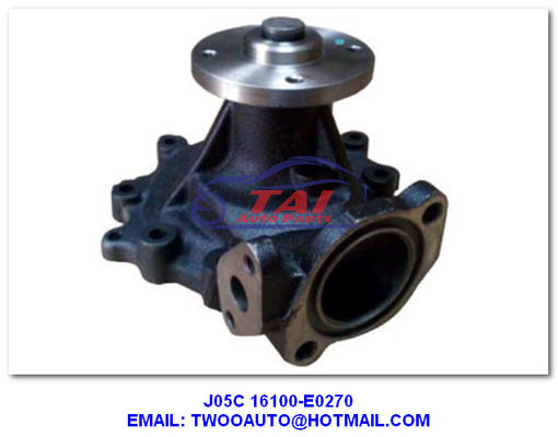 Guter Preis Wasserpumpe J05c OEM 16100-E0270 Hino Motorteile TS 16949 Metall Online