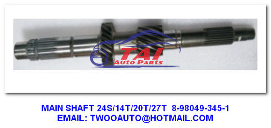 Guter Preis Autoteile Japanische LKW-Teile 8-98049-345-1 Hauptgetriebewellenbaugruppe für Isuzu Vgs Pickup HAUPTWELLE 24S/14T/20T/27T Online