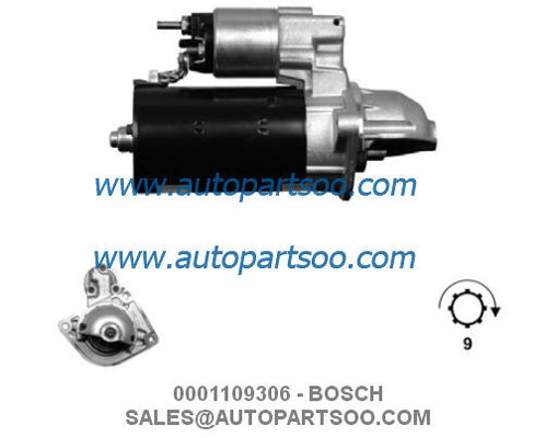 Guter Preis 0001109306 0001109307 - BOSCH Anlasser 12V 2,5KW 9T MOTORES DE ARRANQUE online