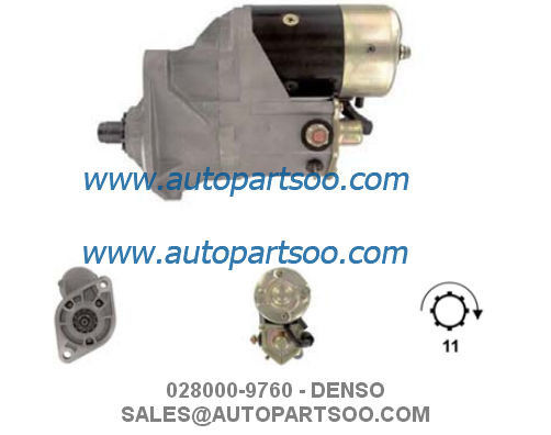 Guter Preis 028000-9760 28100-1542 - DENSO Anlasser 24V 4,5KW 11T MOTORES DE ARRANQUE online